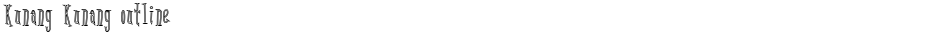 Kunang Kunang outlineDemo