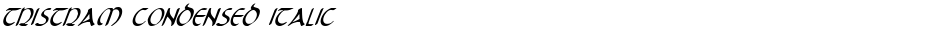 Tristram Condensed ItalicDemo