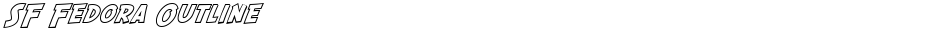 SF Fedora OutlineDemo