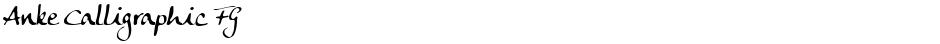 Anke Calligraphic FGDemo