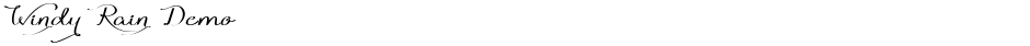 Windy Rain DemoDemo