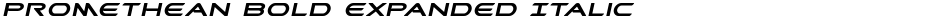 Promethean Bold Expanded ItalicDemo