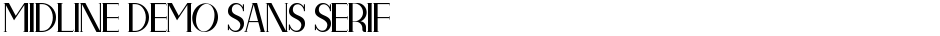 Midline Demo Sans SerifDemo