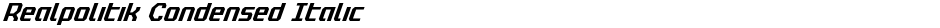 Realpolitik Condensed ItalicDemo