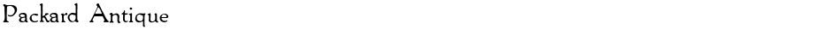 Packard AntiqueDemo