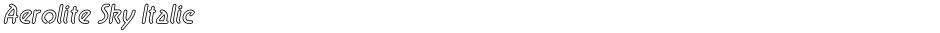 Aerolite Sky ItalicDemo