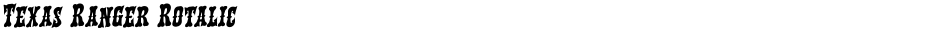 Texas Ranger RotalicDemo