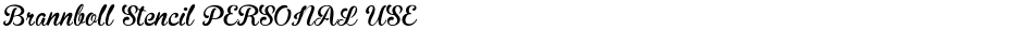 Brannboll Stencil PERSONAL USEDemo