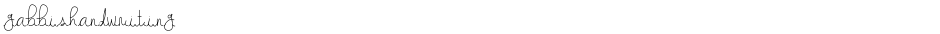 gabbishandwritingDemo