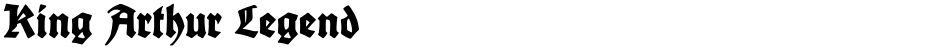 King Arthur LegendDemo