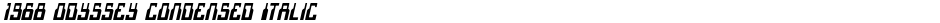 1968 Odyssey Condensed ItalicDemo