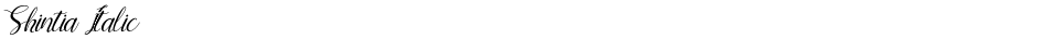 Shintia ItalicDemo