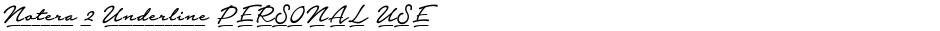 Notera 2 Underline PERSONAL USEDemo