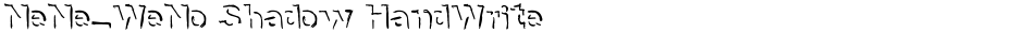 NeNe_WeNo Shadow HandWriteDemo