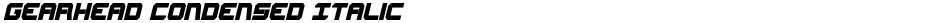 Gearhead Condensed ItalicDemo