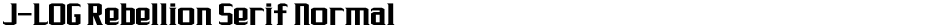 J-LOG Rebellion Serif NormalDemo