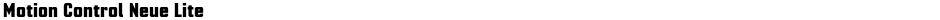 Motion Control Neue LiteDemo