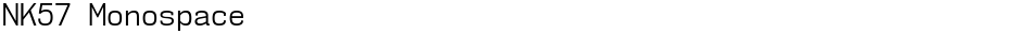 NK57 MonospaceDemo