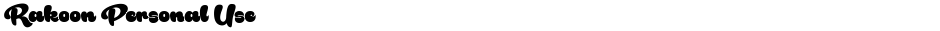 Rakoon Personal UseDemo
