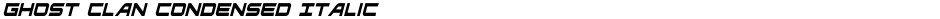 Ghost Clan Condensed ItalicDemo