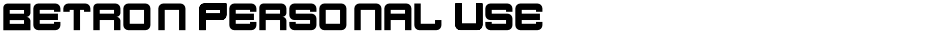 Betron Personal UseDemo