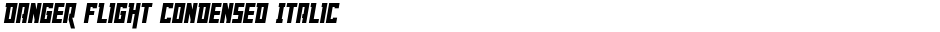 Danger Flight Condensed ItalicDemo