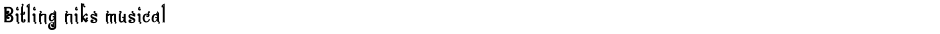 Bitling niks musicalDemo