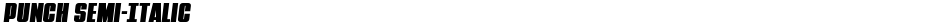 Punch Semi-ItalicDemo