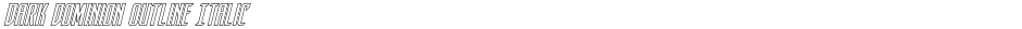 Dark Dominion Outline ItalicDemo