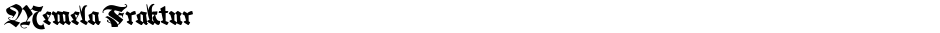 Memela FrakturDemo