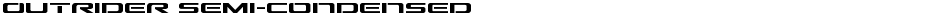 Outrider Semi-CondensedDemo