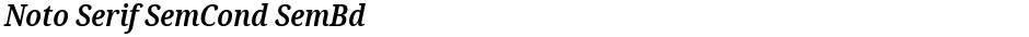 Noto Serif SemCond SemBdDemo