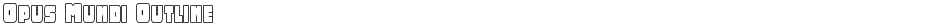 Opus Mundi OutlineDemo