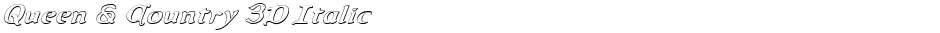 Queen & Country 3D ItalicDemo