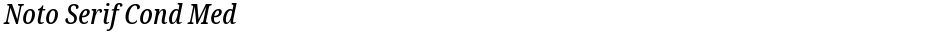 Noto Serif Cond MedDemo