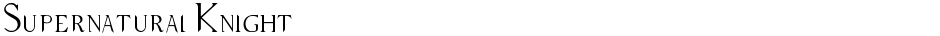 Supernatural KnightDemo