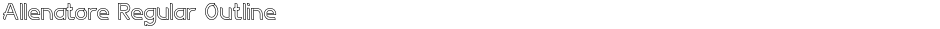 Allenatore Regular OutlineDemo