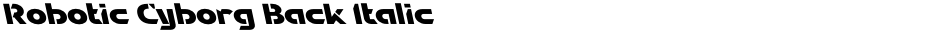 Robotic Cyborg Back ItalicDemo