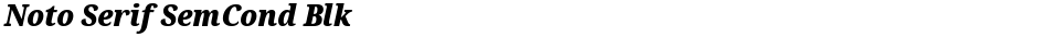 Noto Serif SemCond BlkDemo