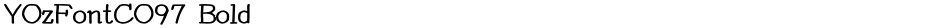 YOzFontCO97 BoldDemo