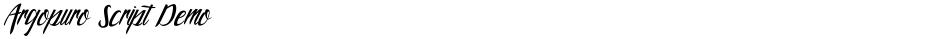 Argopuro Script DemoDemo