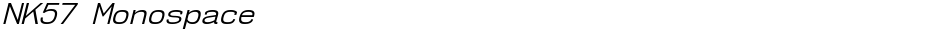 NK57 MonospaceDemo