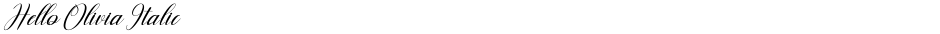 Hello Olivia ItalicDemo