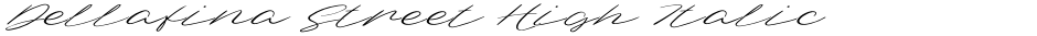 Dellafina Street High ItalicDemo