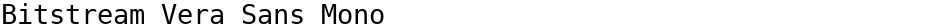 Bitstream Vera Sans MonoDemo