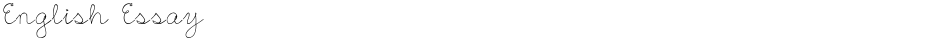 English EssayDemo