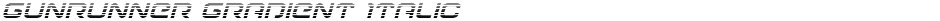 Gunrunner Gradient ItalicDemo