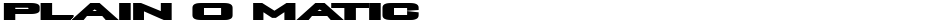 Plain O MaticDemo