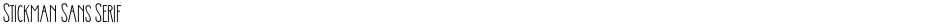 Stickman Sans SerifDemo