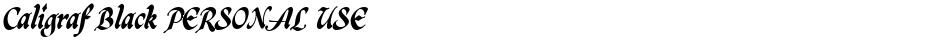 Caligraf Black PERSONAL USEDemo